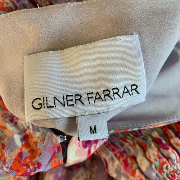 GILNER FARRAR Dress Medium Amelie Kaleidoscope Smocked Corset Waist Lined - Picture 11 of 14